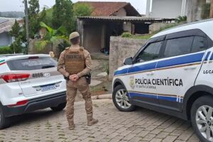 Pol&iacute;cia conseguiu prender o agressor na cidade de Ibirama 