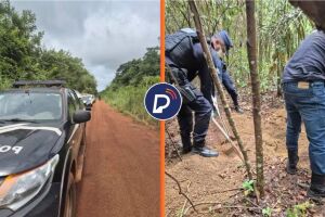 Local em que o corpo de Lourival, apontado como principal suspeito do feminic&iacute;dio, foi encontrado 