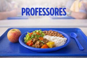 Merenda escolar para professores 