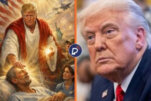 Trump publica imagem de IA vestido como Jesus, apaga ap&oacute;s cr&iacute;ticas e justifica: "era eu como m&eacute;dico"