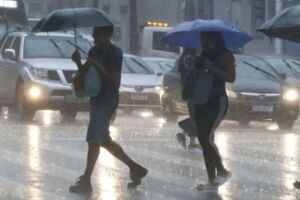 Alerta de chuva do Inmet.