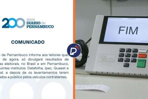 Comunicado do Diario de Pernambuco publica comunicado sobre elei&ccedil;&otilde;es.