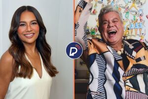 Atriz, Dira Paes e o carnavalesco, Milton Cunha