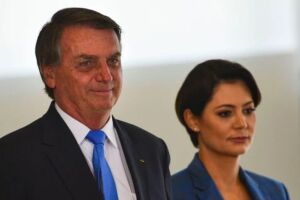 Jair e Michelle Bolsonaro.