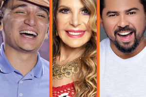 Jo&atilde;o Gomes, Elba Ramalho e Xand Avi&atilde;o.