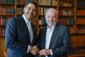 Jorge Messias e Lula. 