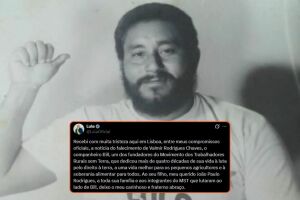 Lula lamenta morte de um dos fundadores do MST.