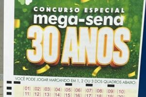 Mega Sena 30 anos.