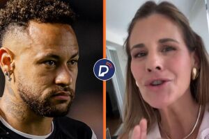 Neymar e Jana&iacute;na Xavier.
