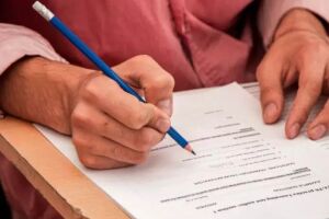 Prova de concurso p&uacute;blico.