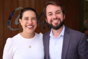 Raquel Lyra e Andr&eacute; Texeira.