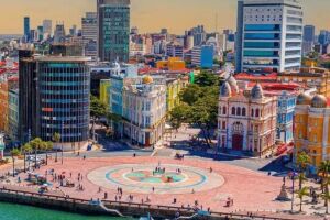 Vista do Marco Zero do Recife.