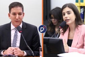 Glenn Greenwald e Tabata Amaral 