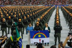 Formatura de policiais militares