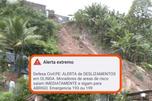 Olinda deslizamentos. 