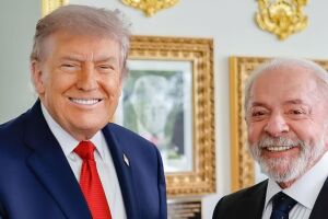 Presidentes Donald Trump e Lula.