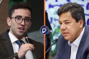 Vereador Thiago Medina e o deputado federal Mendon&ccedil;a Filho.