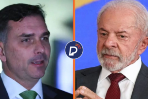 Fl&aacute;vio Bolsonaro e Lula 