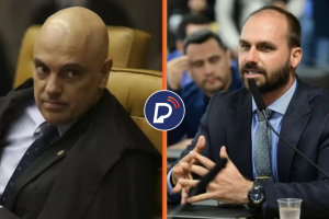 Alexandre de Mroaes e Eduardo Bolsonaro.