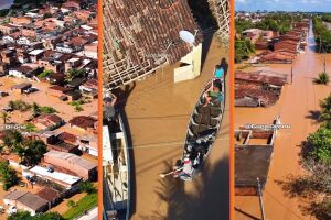 Em menos de dois meses, Goiana (PE) vive nova enchente que deixa 500 desabrigados.