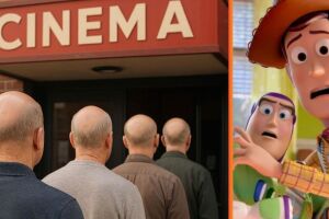 Calvos no cinema para ver Toy Story 5.