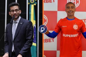 Kim Kataguiri e Rom&aacute;rio.