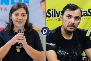 Primeira-dama de Gravat&aacute;, Viviane Facundes, e o vereador Aldo La Massa.