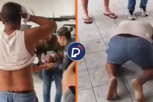 Um dos agentes iniciou imediatamente as manobras de primeiros socorros para desobstruir as vias respirat&oacute;rias da crian&ccedil;a.