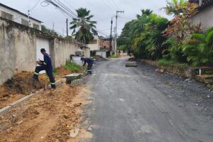 Obras de infraestrutura em diferentes regi&otilde;es do munic&iacute;pio.