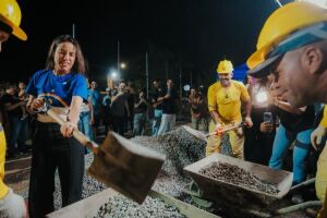 A governadora e pr&eacute;-candidata &agrave; reelei&ccedil;&atilde;o, Raquel Lyra (PSD). 