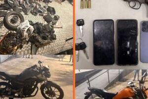 PM desarticula grupo suspeito de roubos e desmanche de motos em Abreu e Lima (PE)