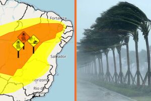 Inmet alerta para perigo de vendaval em 36 cidades de Pernambuco; veja quais
