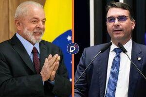 Lula e Fl&aacute;vio Bolsonaro