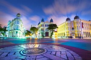 Marco Zero, principal cart&atilde;o postal do Recife