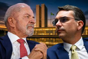 Lula e Fl&aacute;vio Bolsonaro 