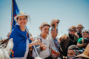 Raquel Lyra (PSD), participou neste domingo (26) da 56&ordf; edi&ccedil;&atilde;o da Missa do Vaqueiro