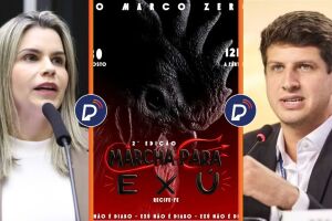 Clarissa T&eacute;rcio compara Marcha para Exu ao Ekballo e cobra Jo&atilde;o Campos: 'pra ele t&aacute; tudo liberado, mas pra jesus n&atilde;o' 