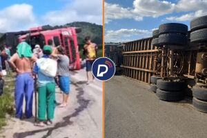 Acidente envolvendo um caminh&atilde;o boiadeiro em Caruaru