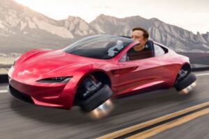 Modelo de carro 'voador' da Tesla