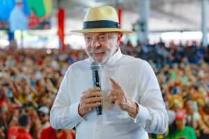 Presidente Lula em conven&ccedil;&atilde;o do PT em S&atilde;o Paulo
