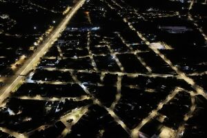 Cidade iluminada em Pernambuco