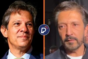 O prefeito de S&atilde;o Paulo, Ricardo Nunes (MDB), e o candidato do PT ao governo paulista, Fernando Haddad.