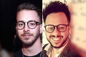 Junior Lima e Antonio Calixto, que ficou famoso como cover oficial do cantor.