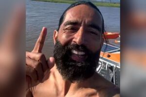 O "Homem-Peixe" &eacute; Wilber Hon&oacute;rio Mu&ntilde;oz e foi encontrado sem ferimentos.