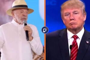 Lula e Trump.