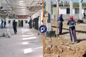 Obras em hospitais no Recife.