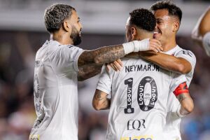 Santos ter&aacute; retorno de Gabigol e Neymar.