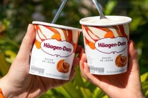 Sorvetes da H&auml;agen-Dazs.