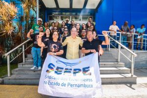Mano Medeiros no Sindicato dos Enfermeiros de Pernambuco