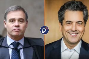 Ministro Andr&eacute; Mendon&ccedil;a, do STF e empres&aacute;rio Ant&ocirc;nio Carlos Freixo J&uacute;nior.